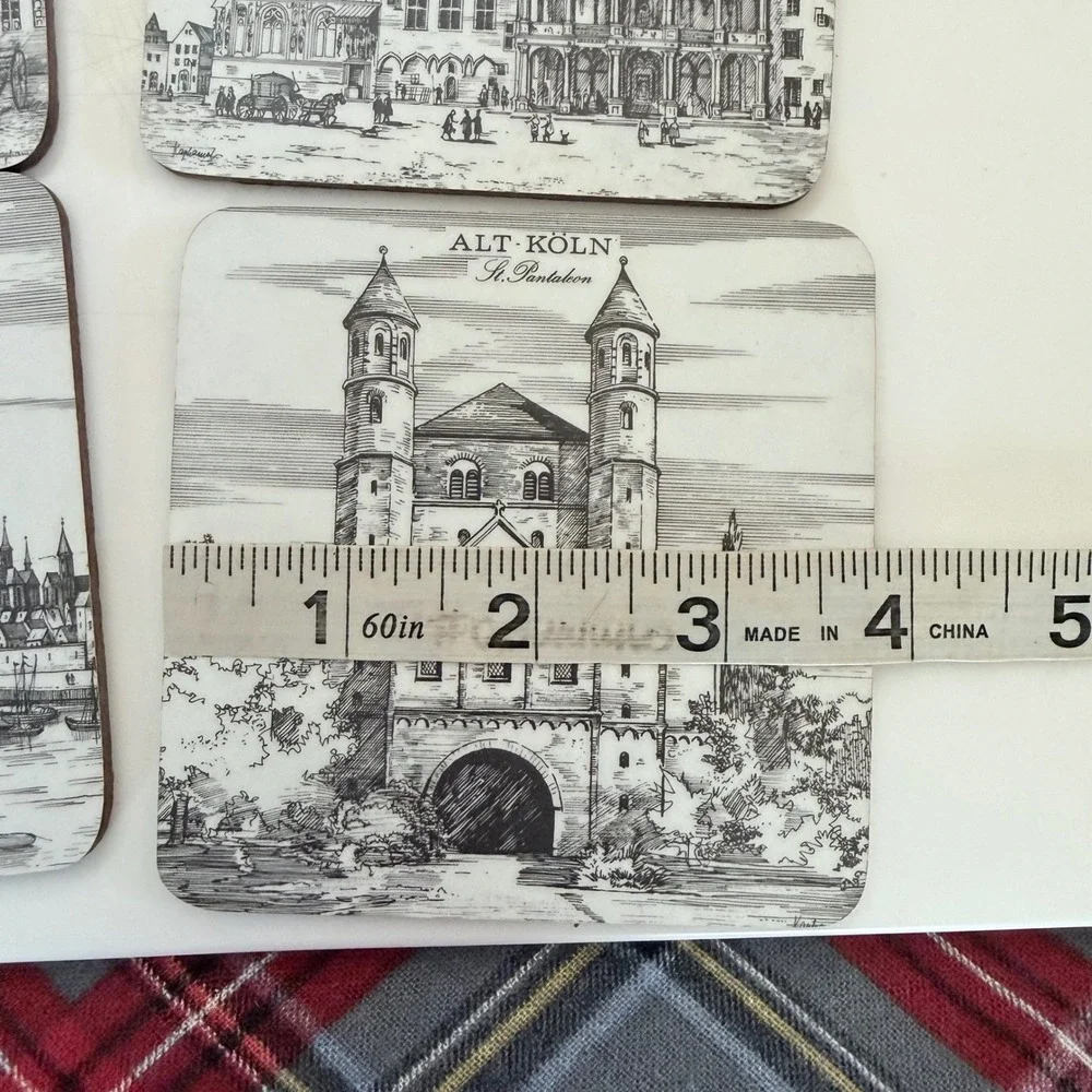 Vtg‎ Schuberth Tamat-Serie Coasters West Germany Cities & Castles - Unused NOS